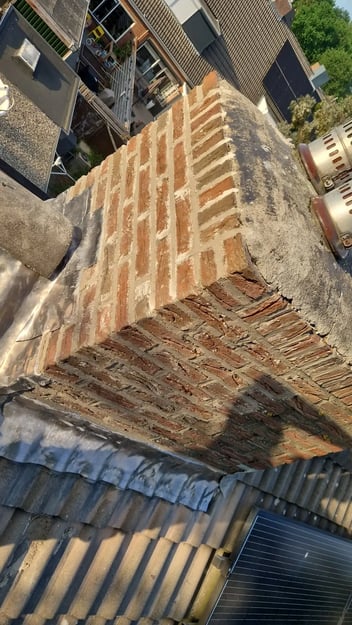 Schoorsteen renovatie in Bennekom