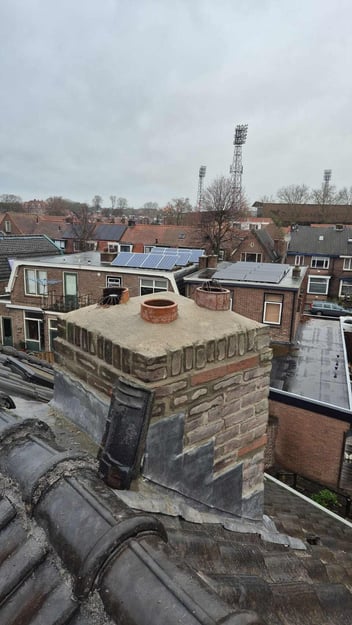 Schoorsteen renovatie in Brakel