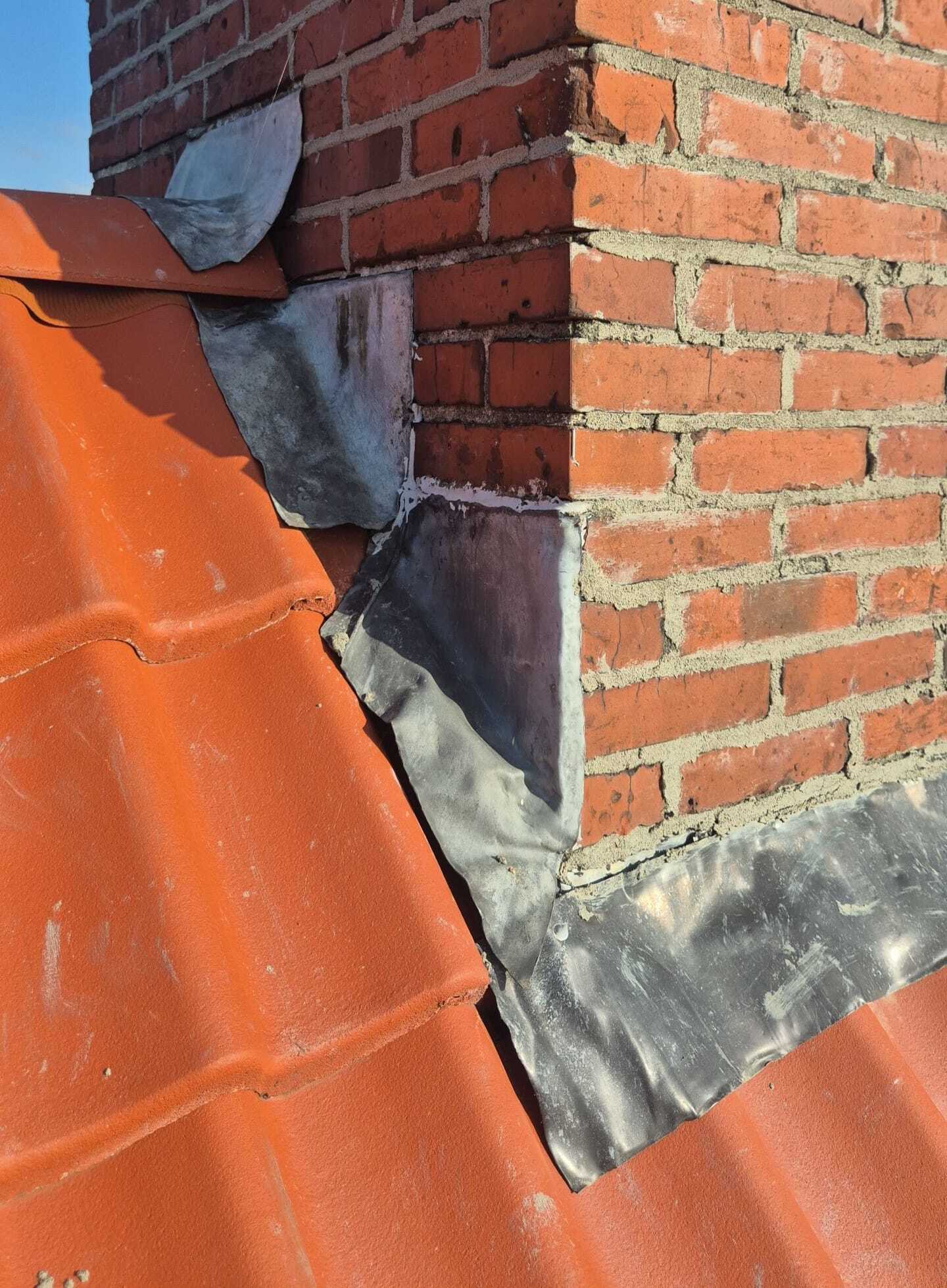 Schoorsteenlekkage door verkeerd uitgevoerde reparaties