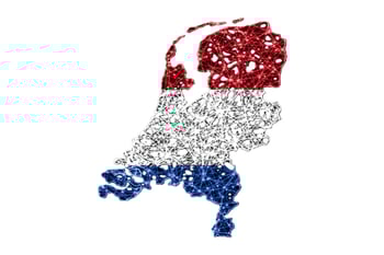 map-netherlands-polygonal-mesh-line-map-flag-map