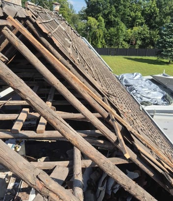 verzakking-dakvlak-verstoorde-waterafvoer