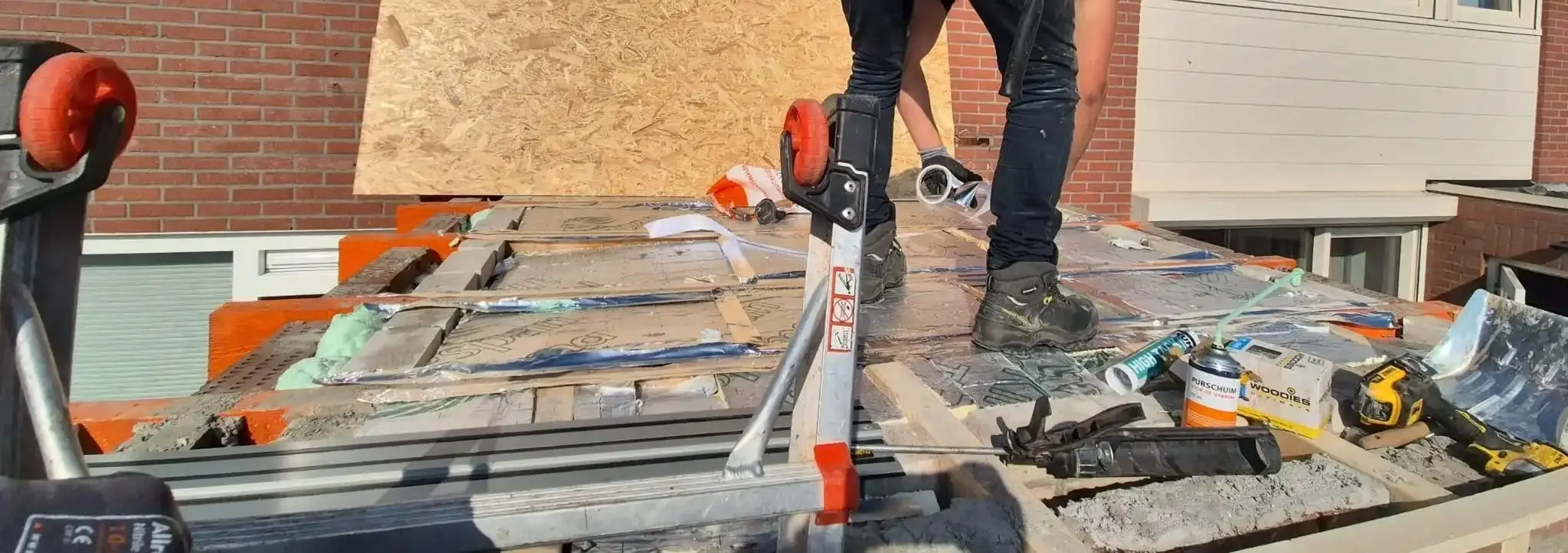 Dakisolatie van buitenaf