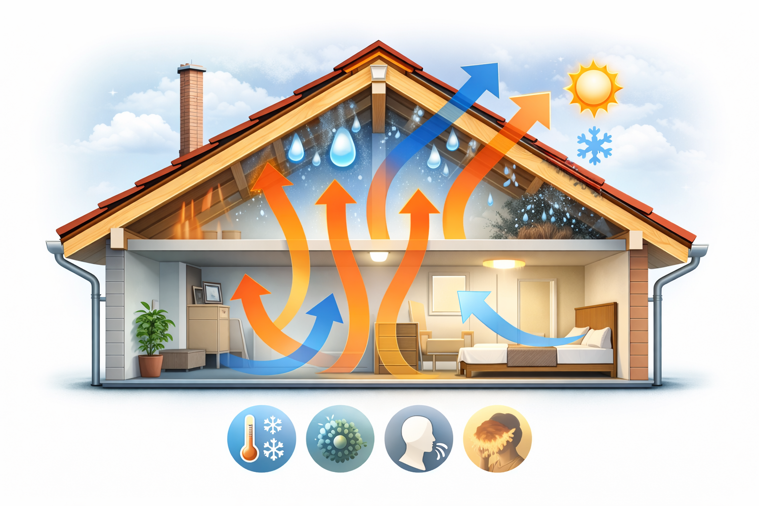 Dakproblemen en binnenklimaat: invloed op comfort en gezondheid